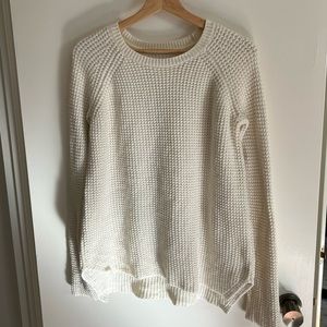 Marine layer woven sweater size m in cream